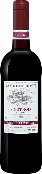 Вино La Croix du Pin Pinot Noir Pays d'Oc IGP, 0.75 л