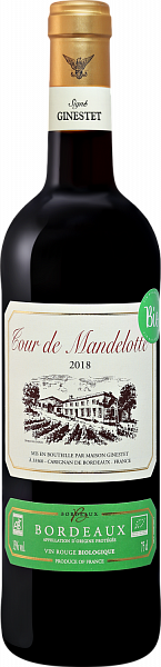 Вино Tour de Mandelotte Bio Bordeaux AOC Ginestet, 0.75 л