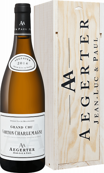Вино Corton Charlemagne Grand Cru AOC Aegerter (gift box), 0.75 л