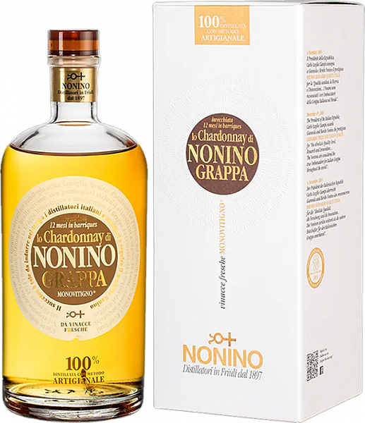 Граппа Lo Chardonnay di Nonino in barriques Monovitigno (gift box), 0.7 л