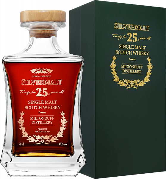 Виски Miltondaff 25 Year Old Silvermalt Single Malt Scotch Whisky, 0.7 л