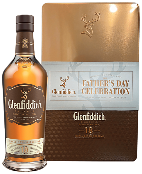 Виски Glenfiddich 18 y.o. Single Malt Scotch Whisky (gift box with two glasses), 0.75 л