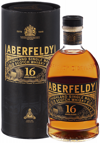 Aberfeldy 16 Years Old Highland Single Malt Scotch Whisky (gift box), 0.7л
