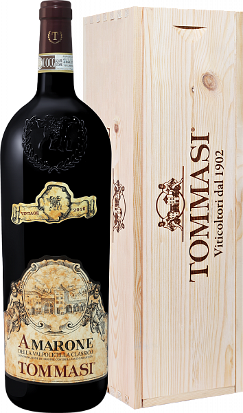 Вино Amarone della Valpolicella DOCG Classico Tommasi (gift box), 1.5 л