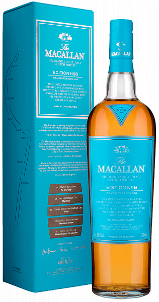 Виски Macallan Edition №6 Highland single malt scotch whisky (gift box), 0.7 л