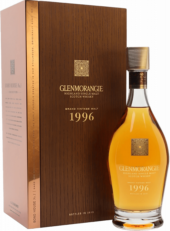 Гленморанджи Гранд Винтаж Молт Хайлэндс односолодовый шотландский виски в подарочной упаковке 1996 0.7 л