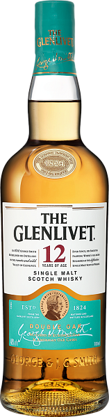 Виски The Glenlivet Single Malt Scotch Whisky 12 y.o., 0.7 л