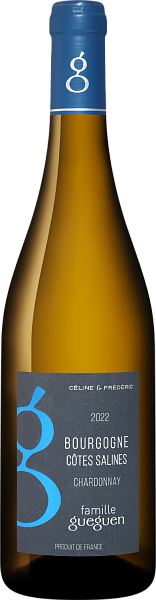 Вино Cotes Salines Chardonnay Bourgogne AOC Celine & Frederic Gueguen, 0.75 л