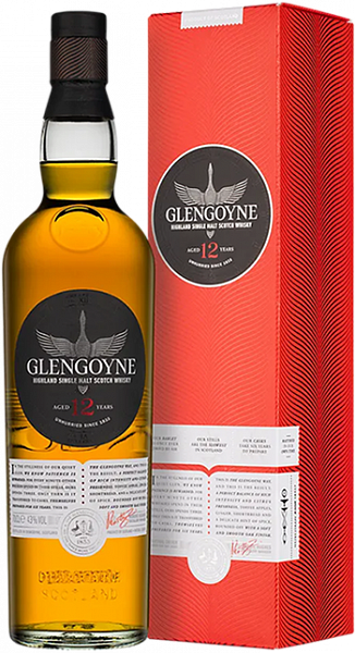 Виски Glengoyne Highland Single Malt Scotch Whisky 12 y.o. , 0.7 л