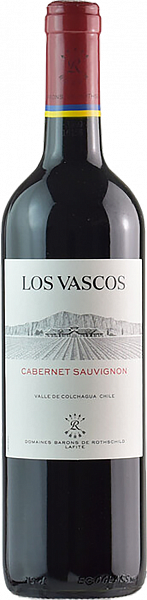 Вино Los Vascos Cabernet Sauvignon Colchagua Valley DO Domaines Barons de Rothschild-Lafite, 0.75 л
