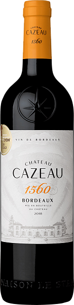 Вино Chateau Cazeau 1560 Bordeaux AOC Maison Le Star, 0.75 л