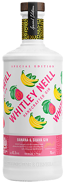 Джин Whitley Neill Banana & Guava Handcrafted Dry Gin, 0.7 л