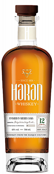 Виски Haran Sherry Cask Finish 12 Year Old Malt Whiskey, 0.7 л