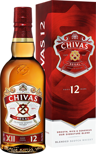 Chivas Regal Blended Scotch Whisky 12 y.o. (gift box), 0.75 л