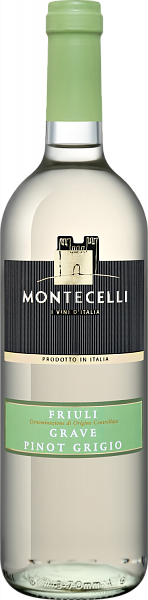Вино Montecelli Pinot Grigio Friuli Grave DOC Botter, 0.75 л