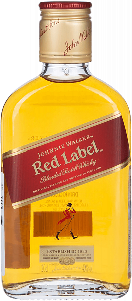 Johnnie Walker Red Label Blended Scotch Whisky, 0.2 л