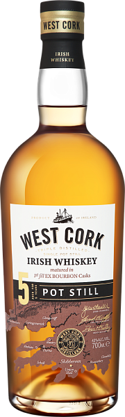 Виски West Cork Single Pot Still Irish Whiskey 5 y.o., 0.7 л в Ростове-на-Дону