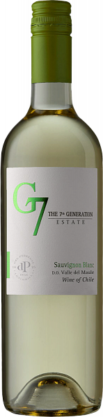 G7 Sauvignon Blanc Maule Valley DO Viña del Pedregal, 0.75 л
