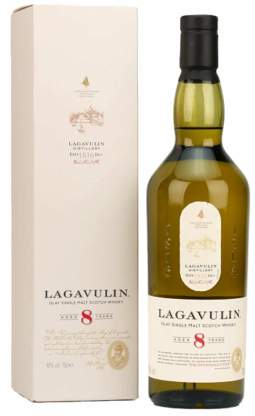 Lagavulin Islay Single Malt Scotch Whisky 8 y.o. (gift box), 0.7 л