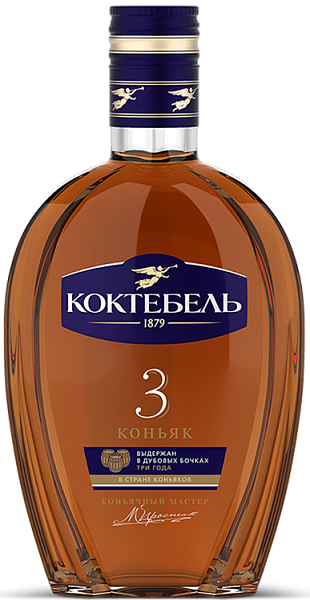 Коньяк Koktebel 3 y.o., 0.375 л