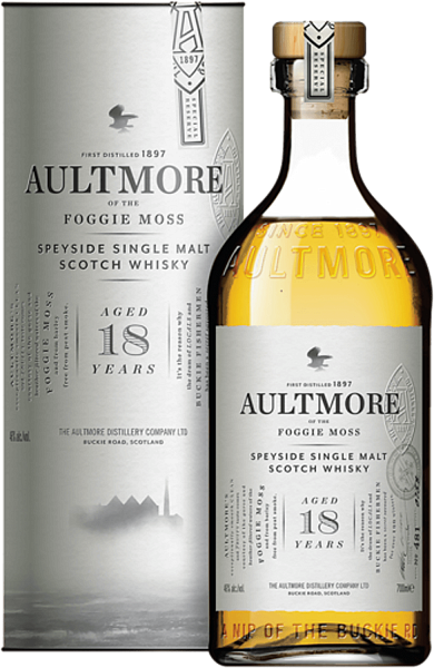 Виски Aultmore 18 Years Old Speyside Single Malt Scotch Whisky (gift box), 0.7 л