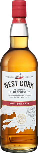 Виски West Cork Bourbon Cask Blended Irish Whiskey, 0.7 л в Перми