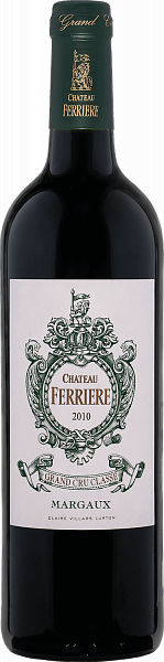 Вино Chateau Ferriere Grand Cru Classe Margaux AOC, 0.75 л