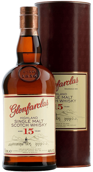 Glenfarclas Single Malt Scotch Whisky 15 y.o. (gift box), 0.7 л