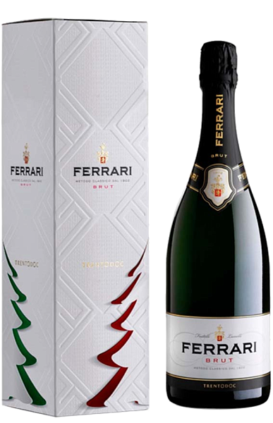 Игристое вино Ferrari Brut Trento DOC (gift box), 0.75 л