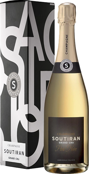 Шампанское Soutiran Cuvee Perle Noire Grand Cru Brut Champagne AOC (gift box), 0.75 л