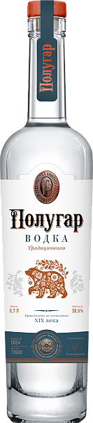 Водка Vodka Polugar, 0.7 л