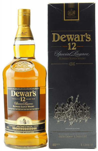 Виски Dewar's Special Reserve 12 y.o. Blended Scotch Whiskey (gift box), 1 л