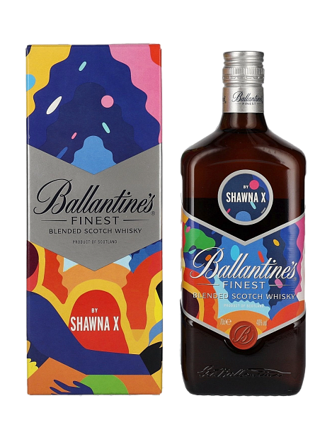 Виски Ballantine's Finest by Shawna X Blended Scotch Whisky (gift box)