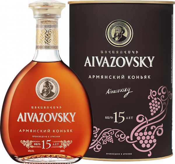 Aivazovsky Old Armenian Brandy 15 Y.O. (gift box), 0.5 л