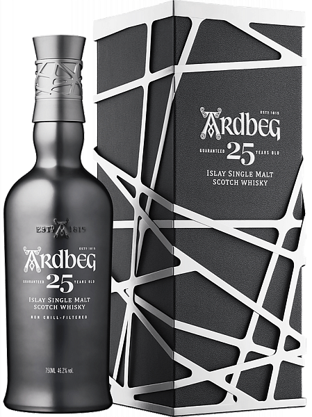 Виски Ardbeg 25 y.o. Single Malt Scotch Whisky (gift box), 0.7 л