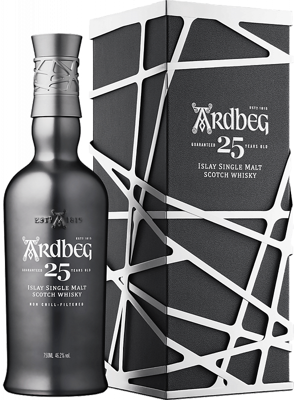 Ардбег 25 лет односолодовый шотландский виски в подарочной упаковке 0.7 л