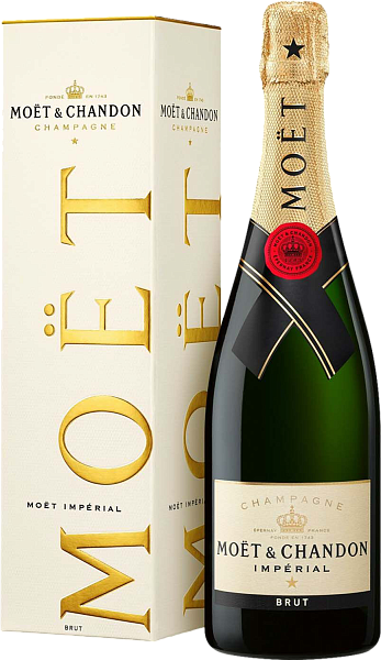 Шампанское Moet & Chandon Imperial Brut Champagne AOC (gift box), 0.75 л