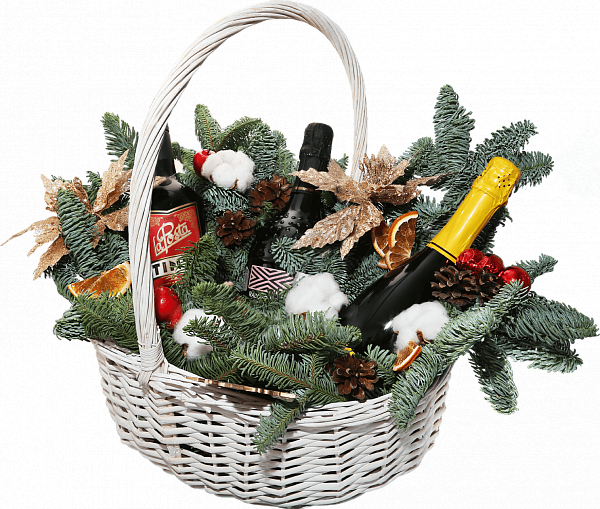 Willow Vine large Christmas Gift Basket