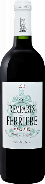 Вино Les Remparts de Ferriere Margaux AOC Chateau Ferriere, 0.75 л