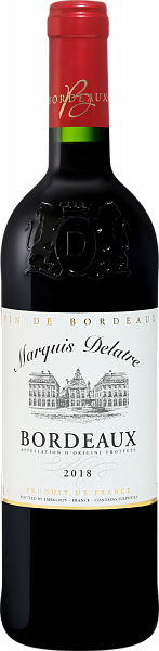 Marquis Delatre Bordeaux AOC, 0.75 л