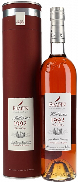 Frapin Millesime Grand Champagne 1992 (gift box), 0.7 л