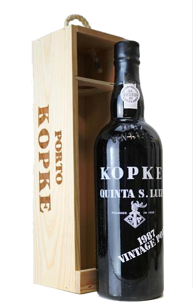 Портвейн Kopke Quinta S. Luiz Vintage Porto 1987 (gift box), 0.75 л