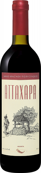 Красное полусладкое вино Ashamta Attachara, 0.7 л