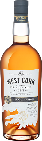 Виски West Cork Cask Strength Blended Irish Whiskey, 0.7 л
