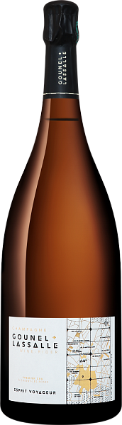 Шампанское Esprit Voyageur Premier Cru Chigny-les-Roses Champagne AOC Gounel Lassalle, 1.5 л