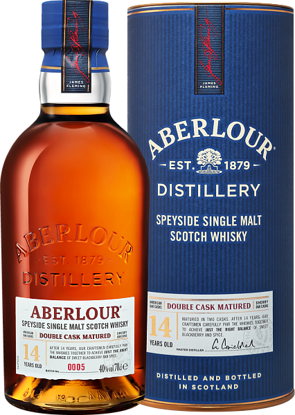 Виски Aberlour Double Cask Matured Speyside Single Malt Scotch Whisky 14 y.o. (gift box), 0.7 л
