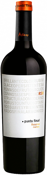 Вино Punto Final Malbec Reserva Renacer, 0.75 л