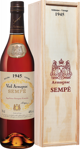 Арманьяк Sempe Vieil Armagnac 1945 (gift box), 0.7 л