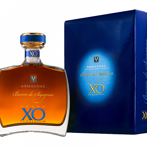 Арманьяк Baron de Sigognac Armagnac AOC Grand XO Platinum (gift box), 0.7 л