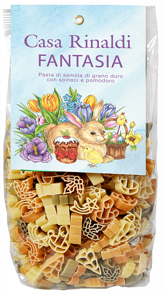 Fantasia multicolored pasta Casa Rinaldi, 0.5 л